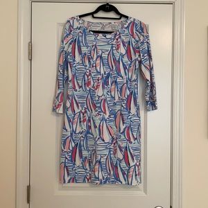 Lilly Pulitzer dress sz m like new red right